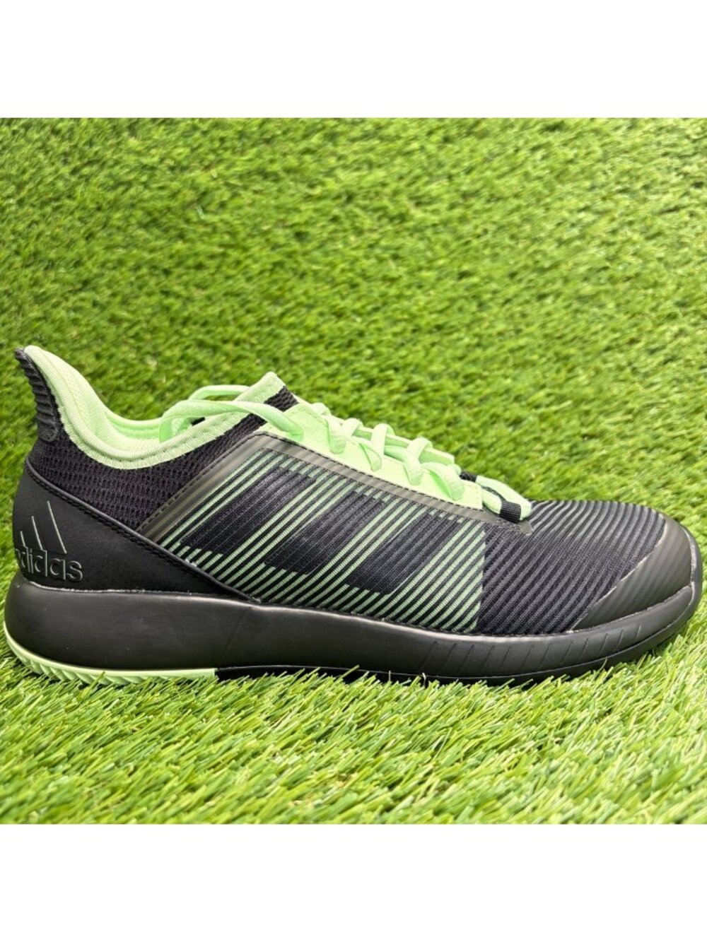 Adidas Adizero Defiant Bpunce 2 Womens Size 8.5 Black Tennis Shoes Sneakers